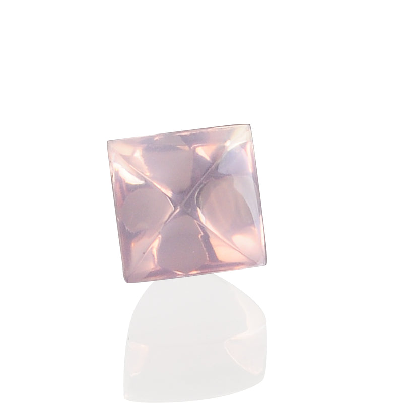 1.45 Carat Pink Color Square Rose Quartz Gemstone