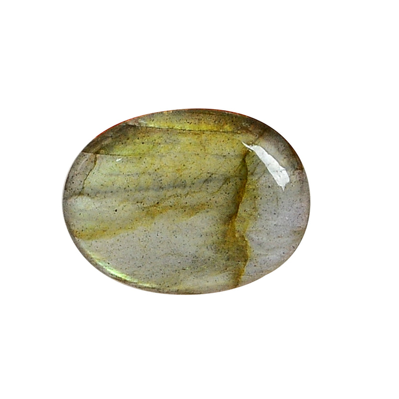 5.50 Carat Green Mix Color Oval Labradorite Gemstone