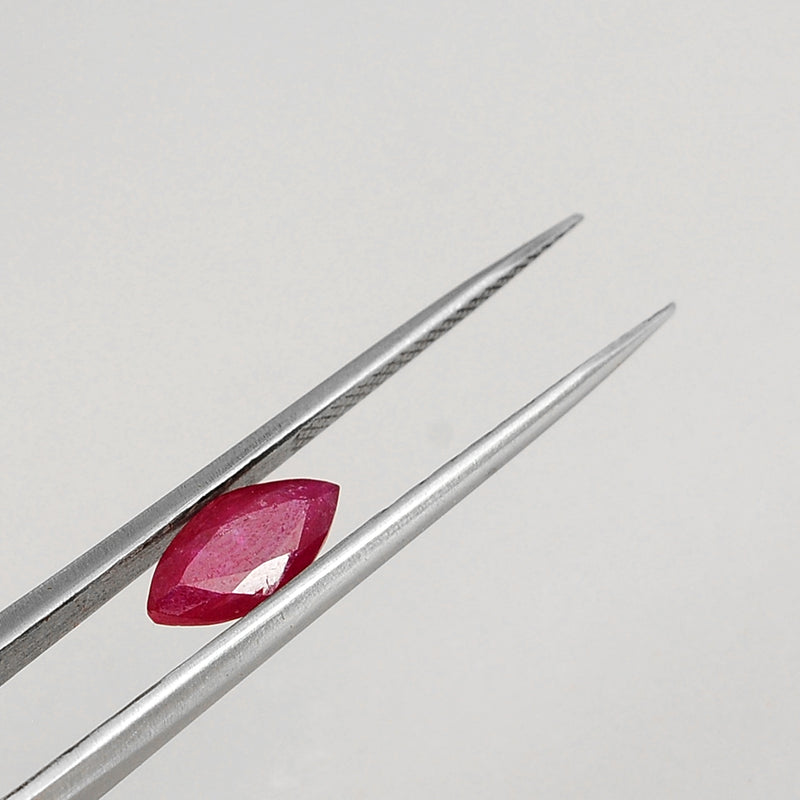 1.25 Carat Red Color Marquise Ruby Gemstone
