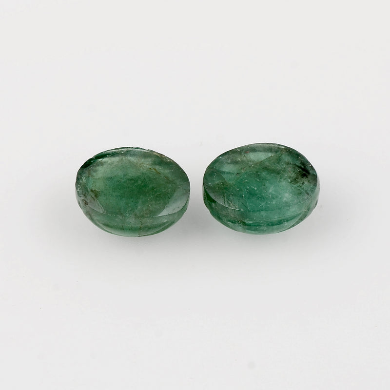 6.45 Carat Green Color Oval Emerald Gemstone