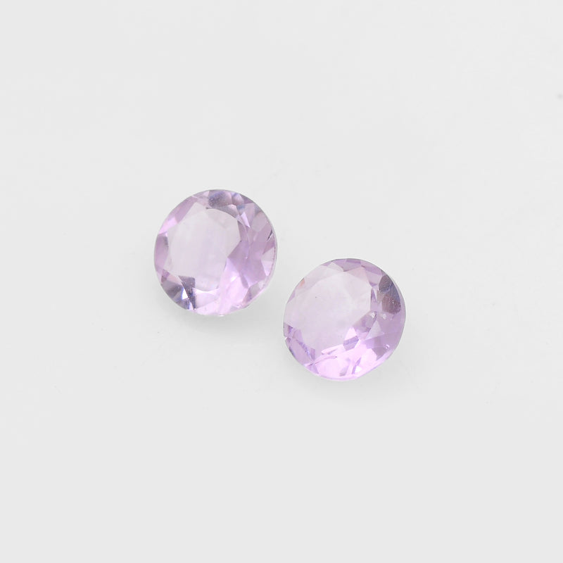 Round Purple Color Amethyst Gemstone 2.00 Carat