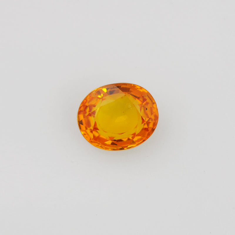 Oval Yellow Color Sapphire Gemstone 1.51 Carat
