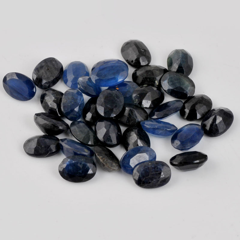 32.10 Carat Blue Color Oval Sapphire Gemstone