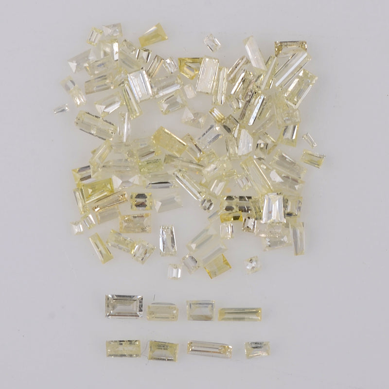 1.68 Carat Baguette Light Yellow Diamond-AIG Certified
