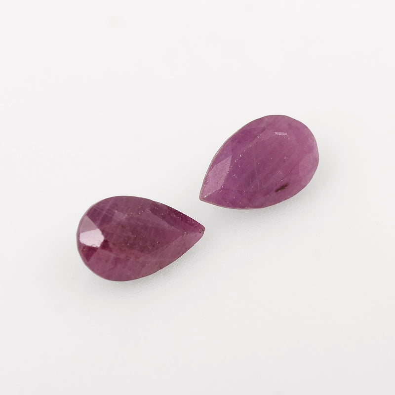 Pear Red Color Ruby Gemstone 2.40 Carat
