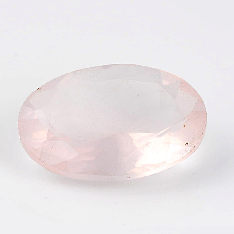 29.20 Carat Pink Color Oval Rose Quartz Gemstone