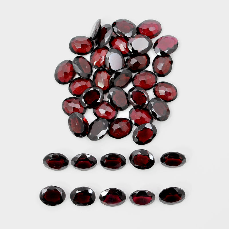 Oval Red Color Garnet Gemstone 114.24 Carat