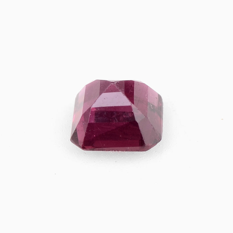 1 pcs Rubellite  - 0.69 ct - Square - Reddish Purple - Transparent