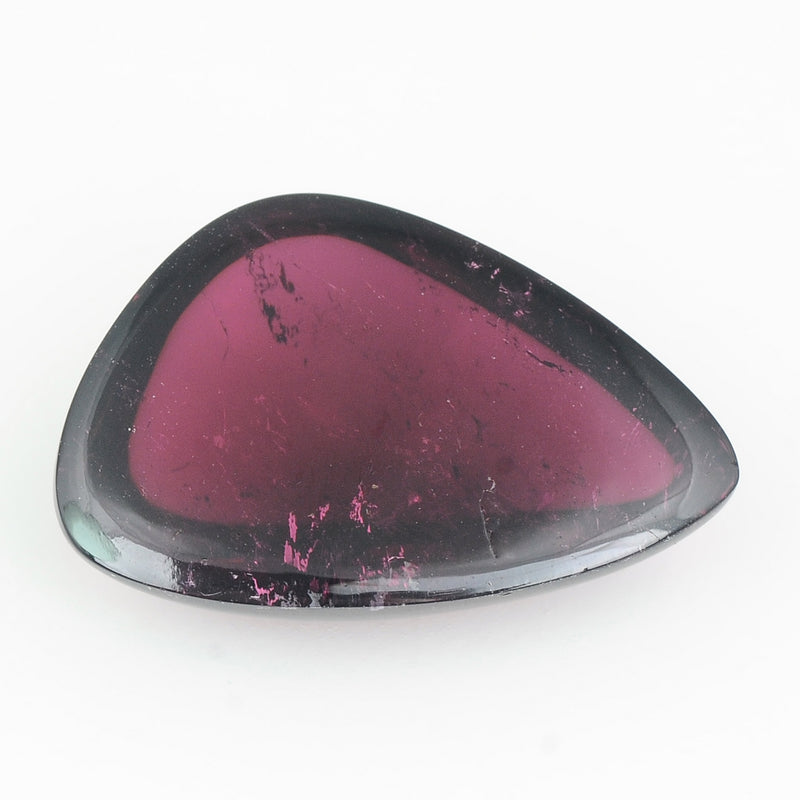 1 pcs Tourmaline  - 14.07 ct - Pear - Deep Reddish Purple
