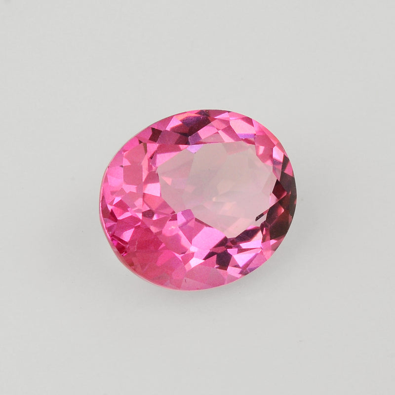 Oval Pink Topaz Gemstone 8.89 Carat