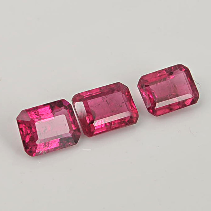 3.17 Carat Pink Color Octagon Tourmaline Gemstone