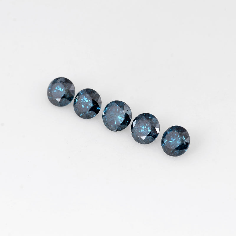 Round Fancy Blue Color Diamond 1.80 Carat - AIG Certified