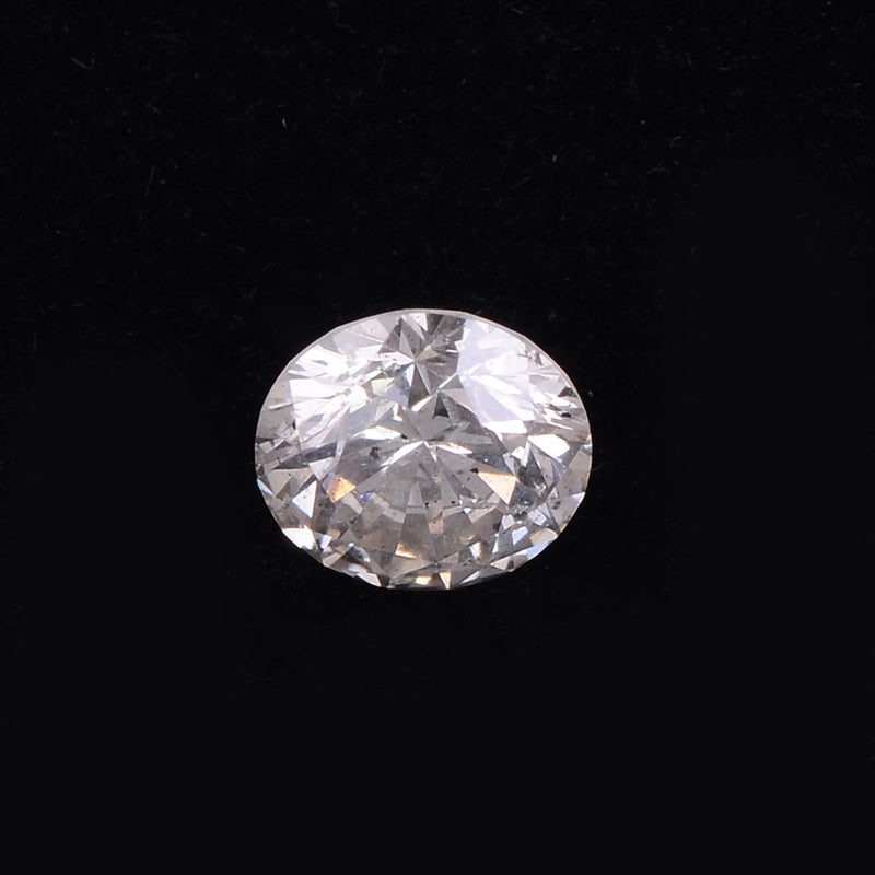 Round O-P, Very Light Brown Color Diamond 0.45 Carat - IGI Certified