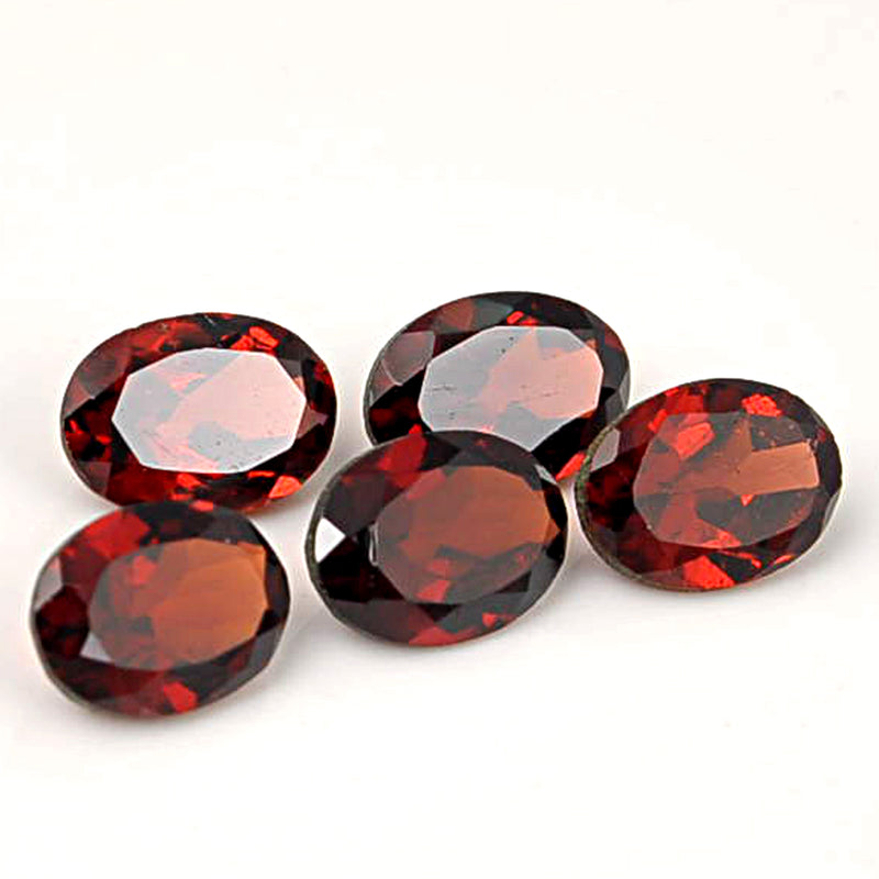 4.81 Carat Red Color Oval Garnet Gemstone