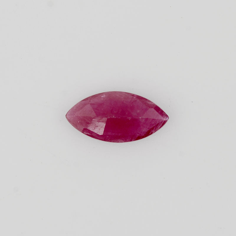 1.45 Carat Purplish Red Color Marquise Ruby-IGI Certified
