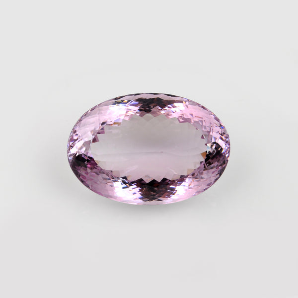 1 pcs Amethyst  - 136.7 ct - Oval - Purple - Transparent