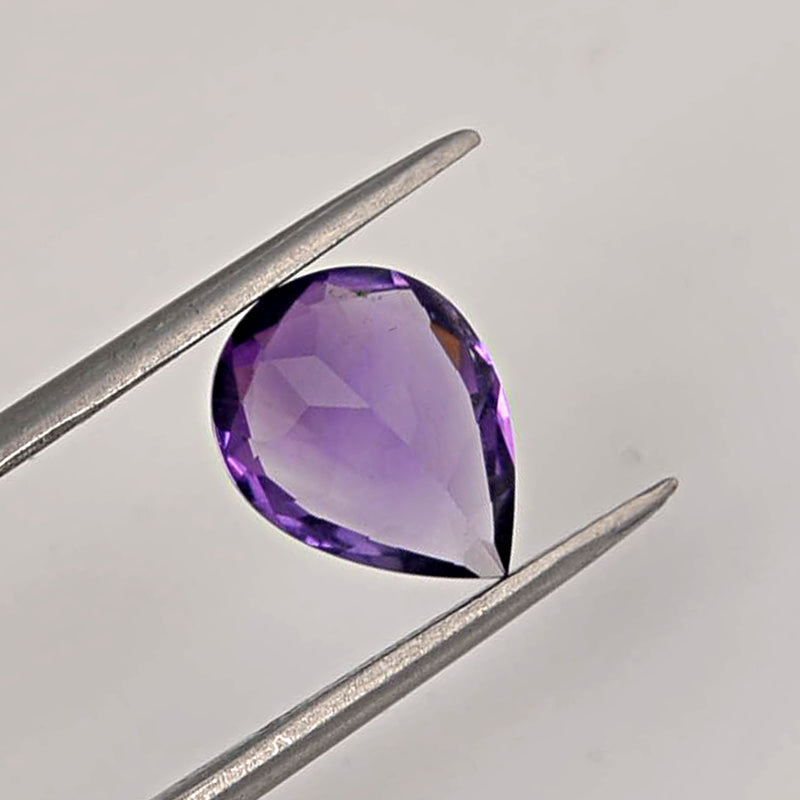 14.15 Carat Purple Color Pear Amethyst Gemstone
