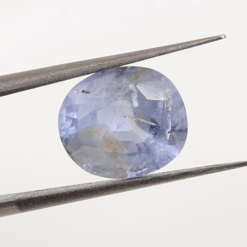 1 pcs Sapphire  - 3.62 ct - Oval - Bluish Violet - Transparent