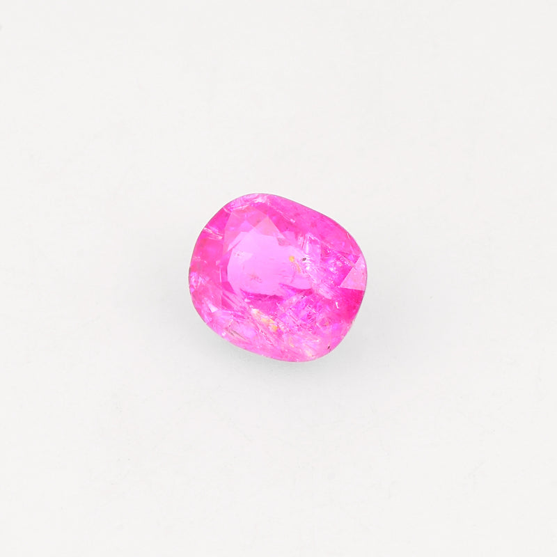 1 pcs Sapphire  - 2.49 ct - Cushion - Intense/Vivid Purplish Pink