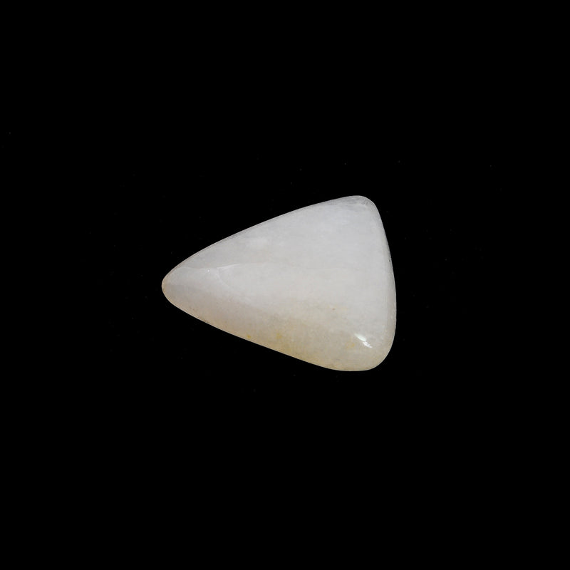 36.35 Carat White Color Trillion Agate Gemstone