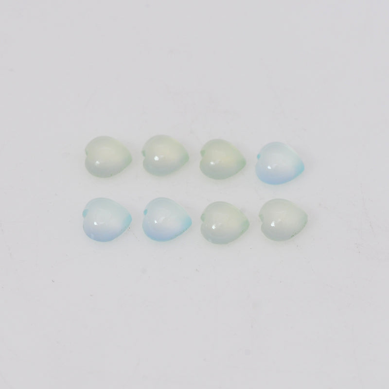 Heart Blue Color Chalcedony Gemstone 1.90 Carat