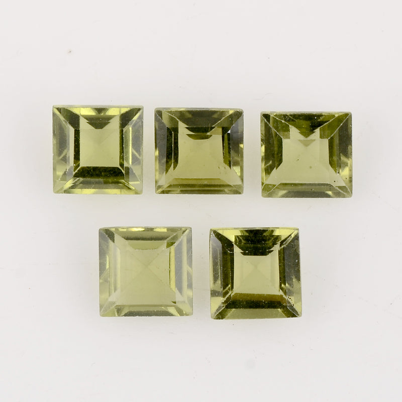 11.78 Carat Green Color Square Peridot Gemstone