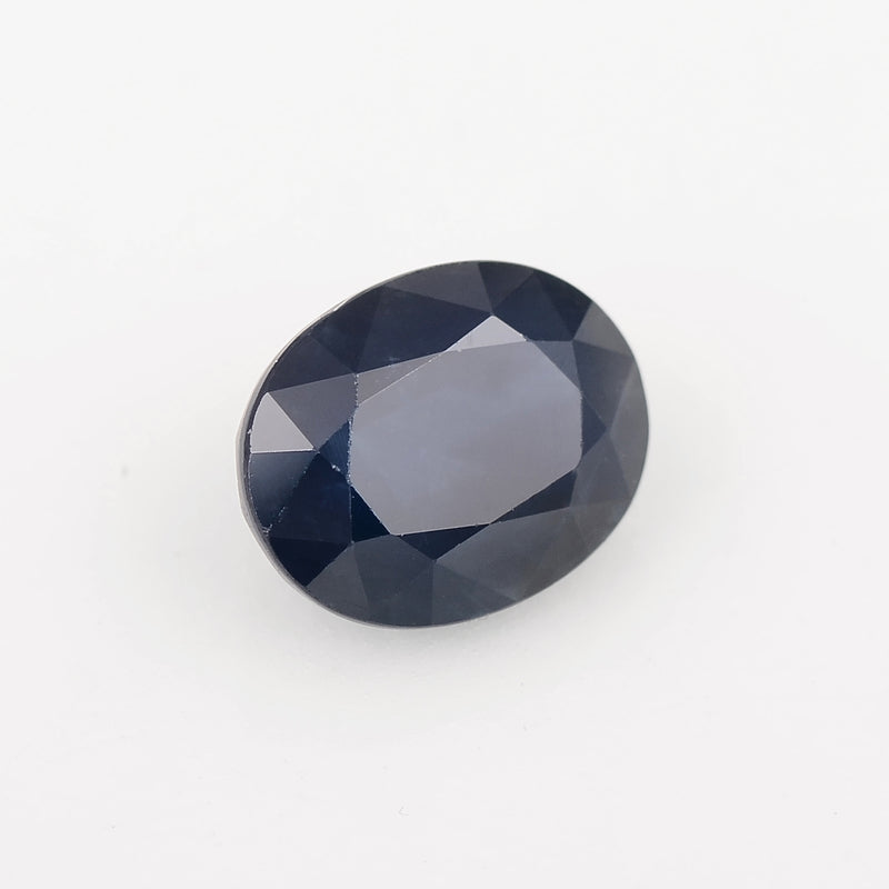 Oval Blue Color Sapphire Gemstone 4.14 Carat