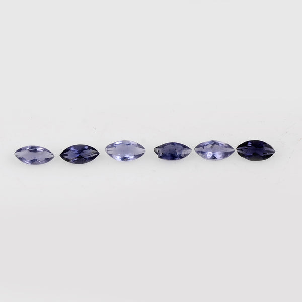 0.40 Carat Dark Blue Color Marquise Iolite Gemstone