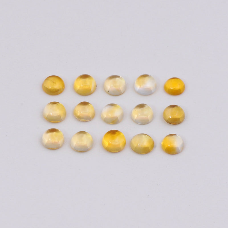 Round Yellow Color Citrine Gemstone 1.65 Carat
