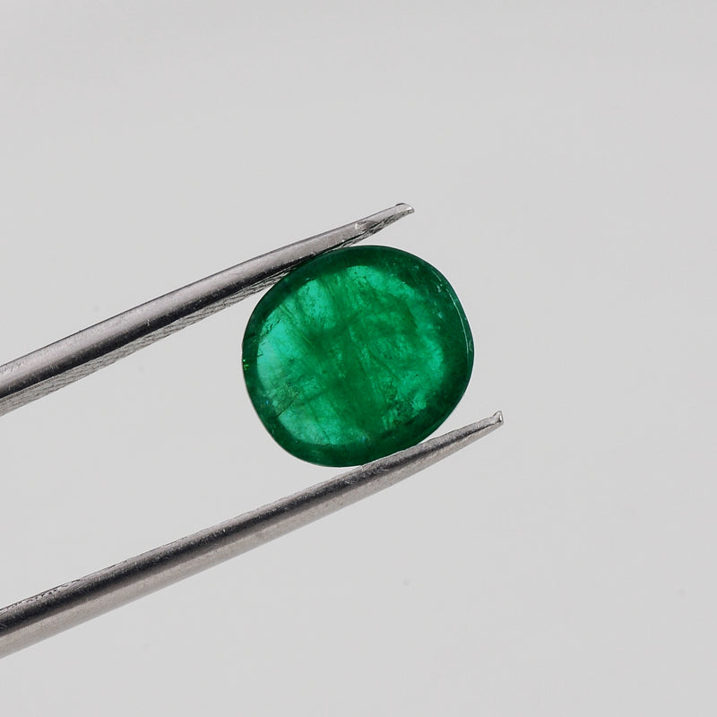 1 pcs Emerald  - 1.81 ct - Oval - Green - Transparent