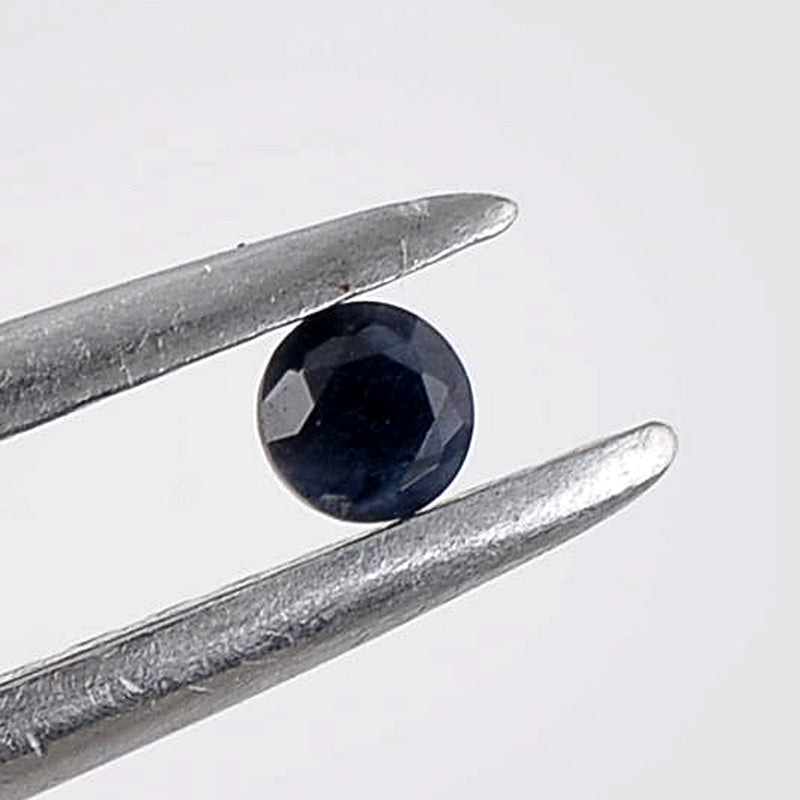 30.10 Carat Blue Color Round Sapphire Gemstone