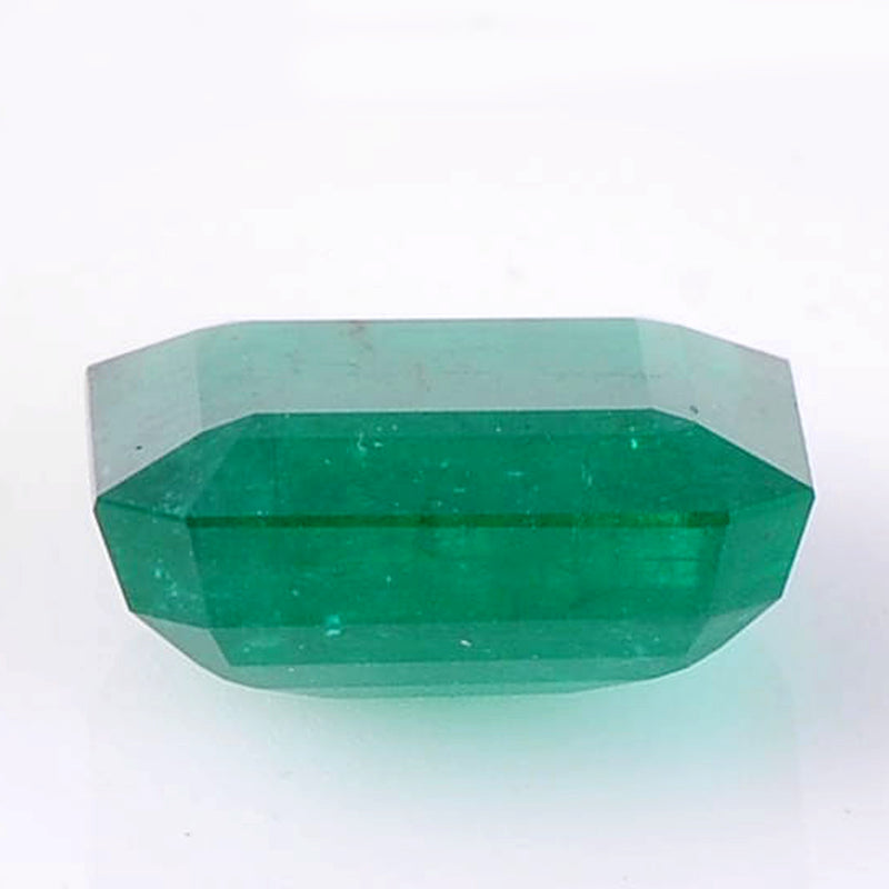 Square Green Color Emerald Gemstone 6.75 Carat - IGI Certified