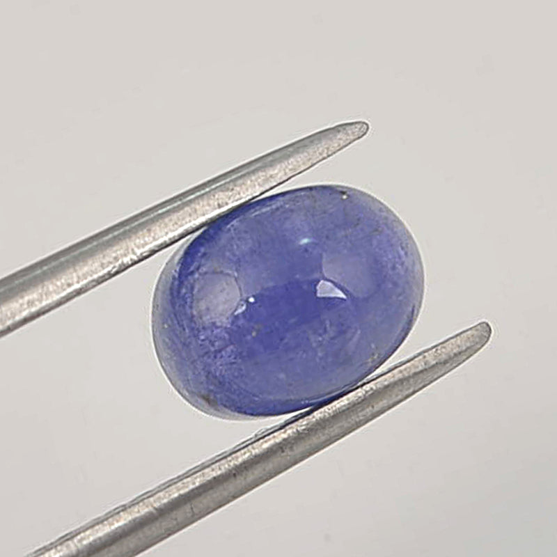 7.86 Carat Blue Color Oval Tanzanite Gemstone