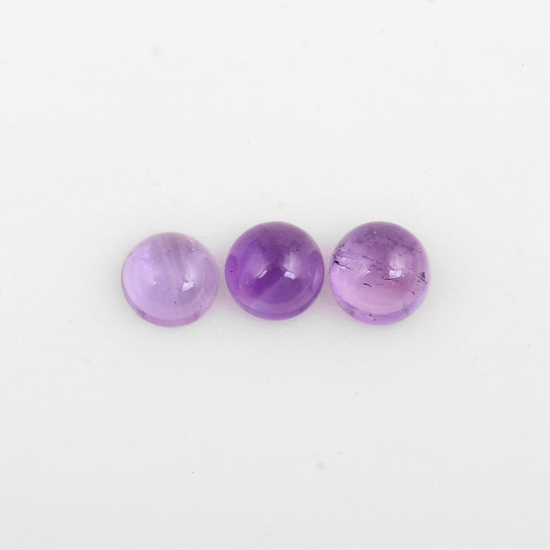 Round Purple Color Amethyst Gemstone 1.80 Carat