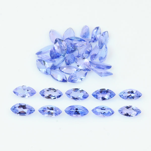 34 pcs Tanzanite  - 7.46 ct - Marquise - Bluish Violet