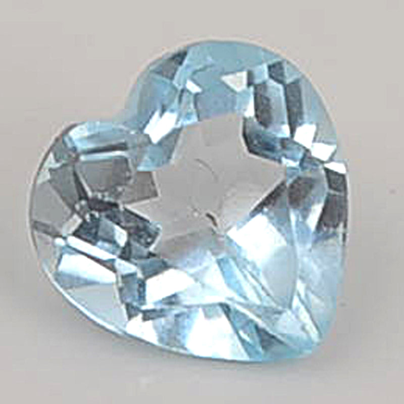 1.34 Carat Heart Blue Topaz Gemstone