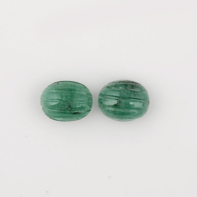 5.9 Carat Green Color Oval Emerald Gemstone