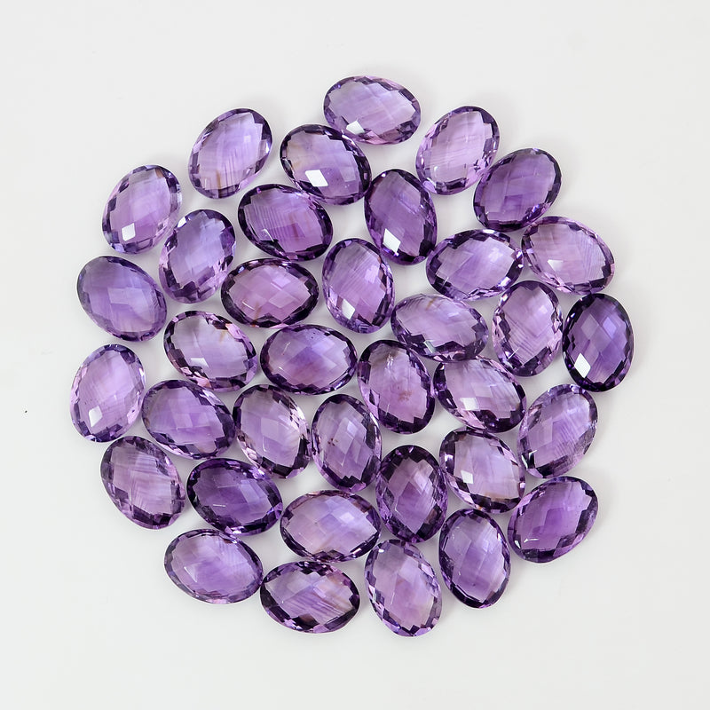 36 pcs Amethyst  - 181.79 ct - Oval - Purple