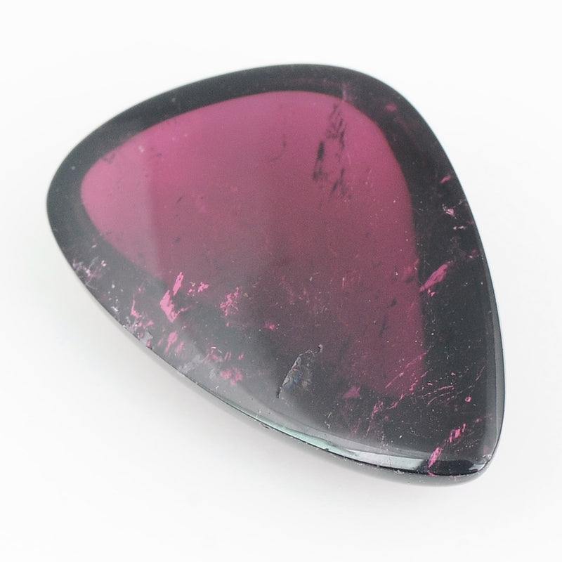 1 pcs Tourmaline  - 14.07 ct - Pear - Deep Reddish Purple