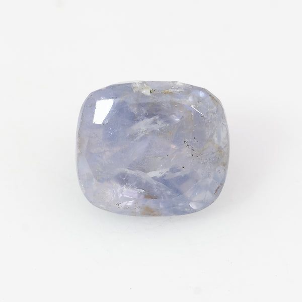 1 pcs Sapphire  - 8 ct - Cushion - Bluish Violet - Transparent