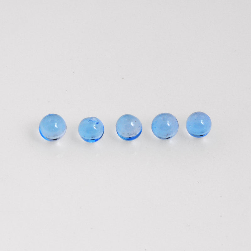 2.8 Carat Blue Color Balls London Blue Topaz Gemstone