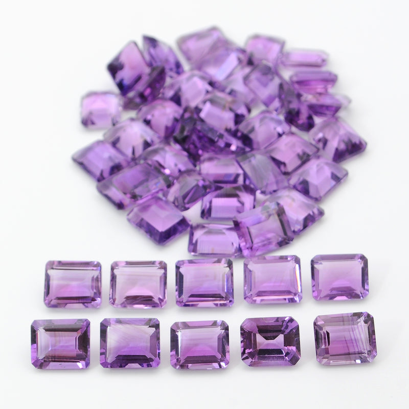 45 pcs Amethyst  - 196.45 ct - Octagon - Purple