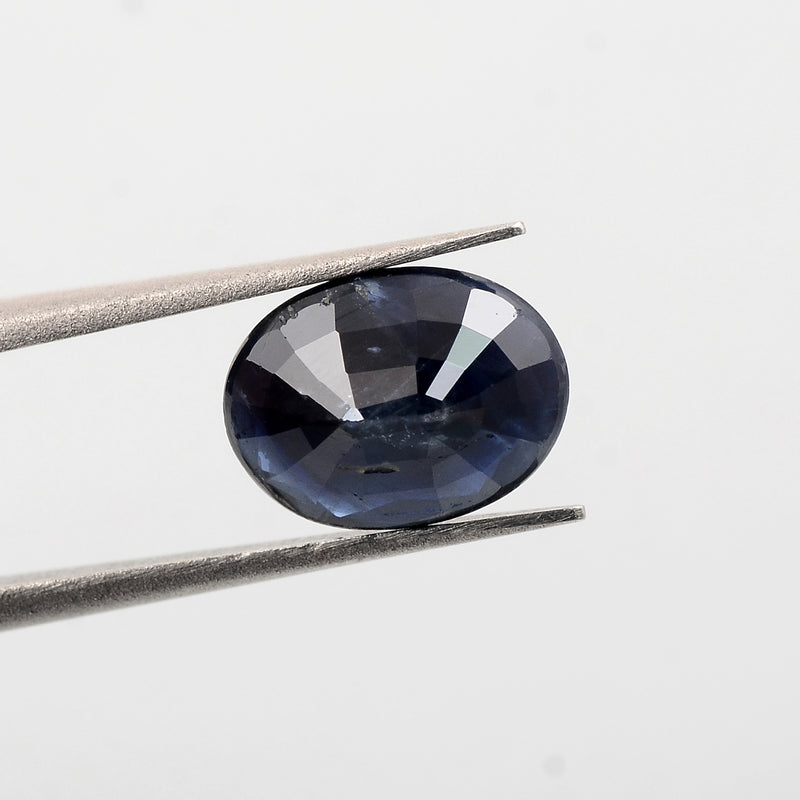 Oval Blue Color Sapphire Gemstone 1.41 Carat