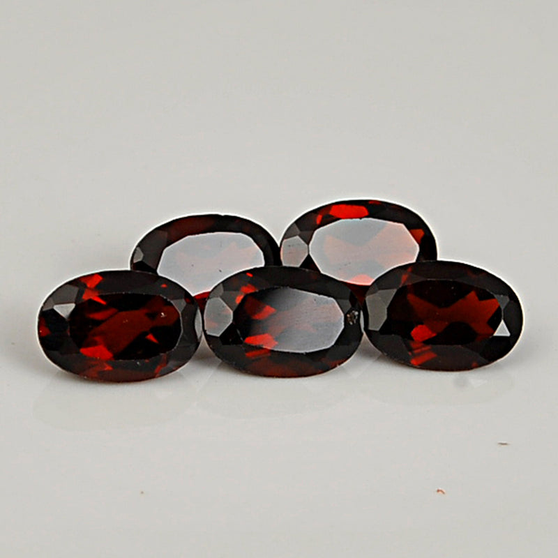 2.90 Carat Red Color Oval Garnet Gemstone