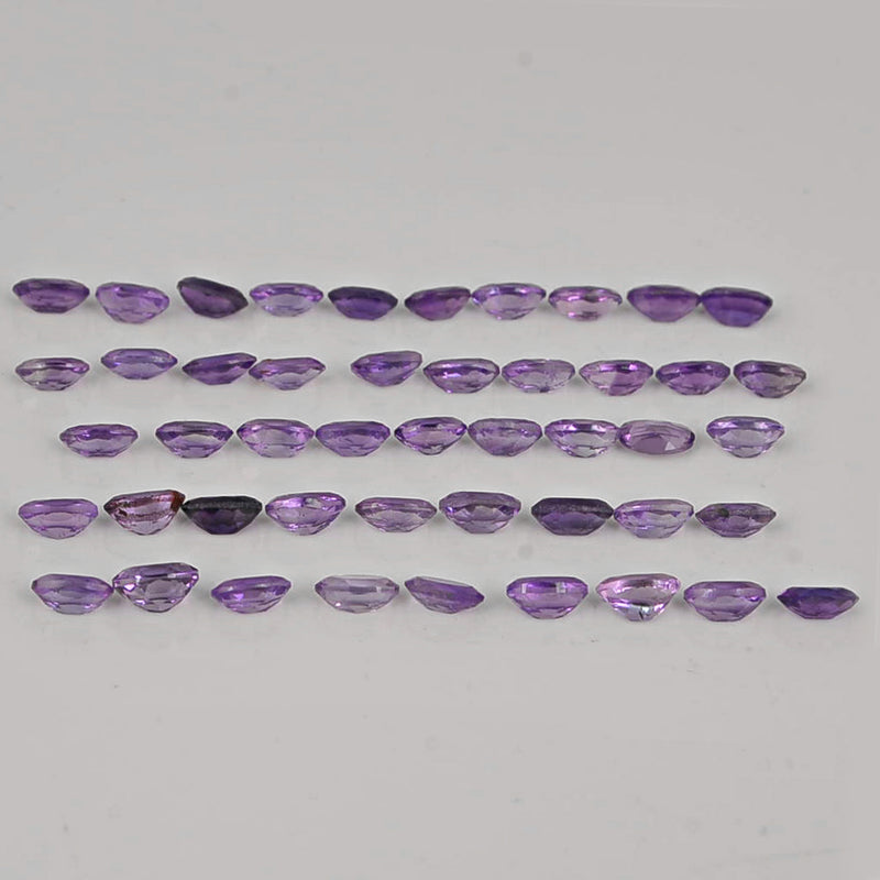 10.00 Carat Purple Color Oval Amethyst Gemstone