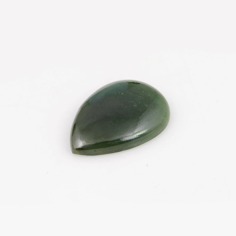 17.6 Carat Green Color Pear Vessonite Garnet Gemstone