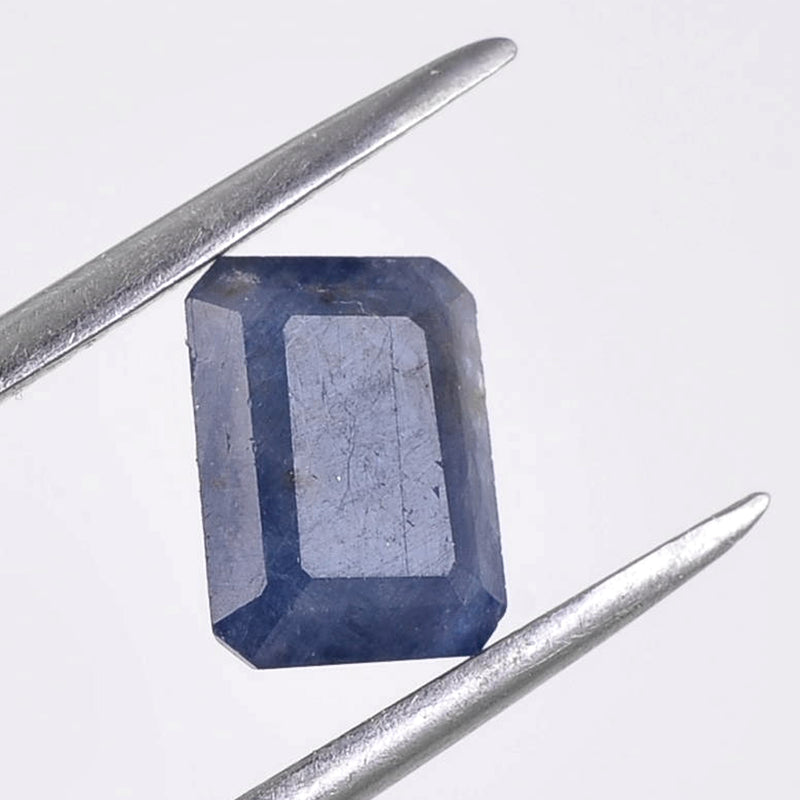 25.60 Carat Blue Color Octagon Sapphire Gemstone