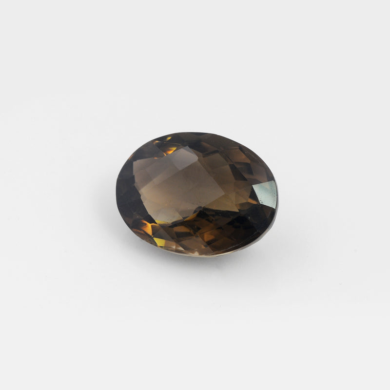 35.80 Carat Brown Color Oval Smoky Quartz Gemstone