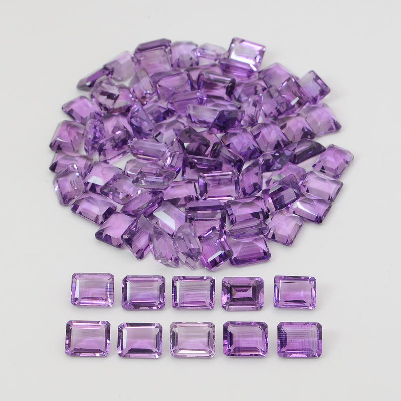 83 pcs Amethyst  - 190.92 ct - Octagon - Purple
