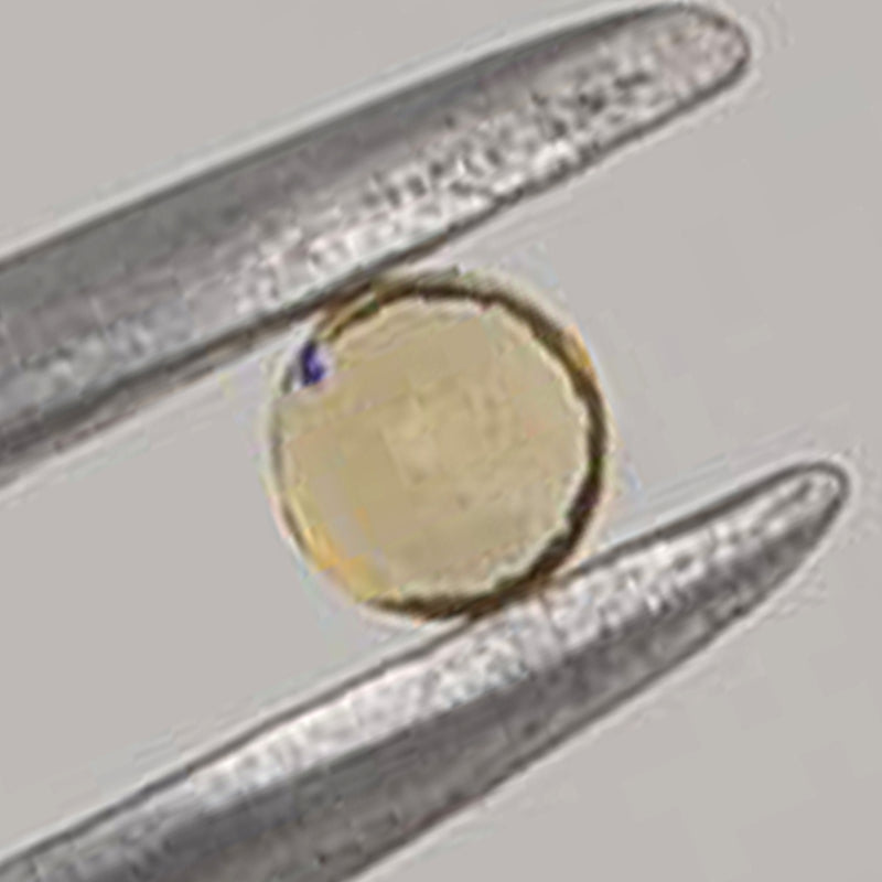 1.04 Carat Yellow Color Round Citrine Gemstone